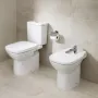 DEBBA Slim Square сидіння з кришкою для унітазу, метал.кріплення, дюропласт, із системою плавного опускання, швидкознімне — Photo 8