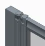 Шторки скляні на ванну складні Koer SR BS07-80x140-TR-01 прозоре скло Easy Clean 4мм, хром (KR5948) — Photo 24