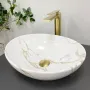 Умивальник (раковина) VBI PARMA STAINS GLOSSY накладний — Photo 5