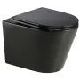 Унітаз підвісний Mixxus Premium Bevel-0301-R Black 515x355x365mm, система змиву RIMLESS (MP6471) — Photo 2