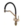 Змішувач для кухні MixxusPremium Gravity 021 BRUSHED GOLD REFL.BLACK (MI6981) — Photo 15