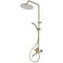 Душова колона зі змішувачем ZERIX REX-009-J BRUSHED GOLD з нерж. сталі (Колір матове золото) (ZX6125) — Photo 8