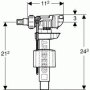 Механізм впускової арматури для бачка унітазу GEBERIT Impuls280 підключення 3/8&quot; боковий підвід води — Photo 3