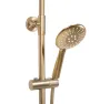 Душовий гарнітур REA LUNGO BRUSHED GOLD матове золото з термостатом та виливом — Photo 8