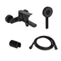 Комплект Qtap Slavonice Black Matt: Змішувач QTSLA259BLM45918 + Тримач QT829910842854OB + Шланг QTHADPVCSQ160B + Лійка QTRUC125BLM45951 — Photo 7