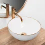 Умивальник (раковина) REA STELLA ROSE GOLD EDGE накладний * — Photo 7