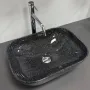 Умивальник (раковина) VBI RAVENNA SPACE BLACK GLOSSY накладний — Photo 7