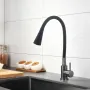 Змішувач для кухні Lidz Aria 015F31 (k35) з гнучким виливом LDARI015F31BGRP49566 Graphite/Black — Photo 17