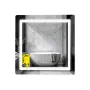 Дзеркало Lidz Kubis (KU2) 700х700 з LED-підсвічуванням Touch, з антизапотіванням, з димером, рег. яскравості LDKU70070049288 — Photo 8