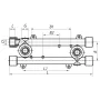Планка монтажна прохідна 20x1 / 2F Koer K0128.PRO (KP0154) — Photo 4