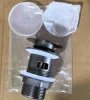 Донний клапан для раковини з переливом ZERIX BV-09 GRAY автоматичний (Click-Clack) (Колір графіт) 1 1/4'' (MY0415) — Photo 16
