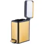 Відро для сміття з плавним закриттям прямокутне Mixxus Premium Quadro-TC0105 Brushed Gold 5 л (колір матове золото) (MI8394) — Photo 36