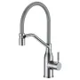 Змішувач для кухні MIXXUS PREMIUM GRAVITY 017 NUT SS COLOR REFL.GREY (Колір нержавіюча сталь+силік. вилив сірий) (MI8407) — Photo 2