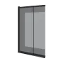Шторка на ванну двоелементна Style 1000х1500мм black matt, скло 6мм europe grey — Photo 5