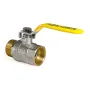 Кран кульовий KOER KR.215.G - 1 1/4" FM ГШВ YELLOW, ручка "важіль" жовта (KR0125) — Photo 5