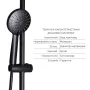 Комплект змішувачів Lidz Aria Black: Душова система LDARI1031BLA43370 + Змішувач для раковини LDARI0011FBLA46092 — Photo 8
