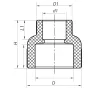Муфта редукційна ВВ 75x40 PPR Koer K0208.PRO (KP2573) — Photo 4