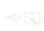Душовий піддон з сифоном прямокутний Mixxus HARD ST01-120x80x13 NEW діаметр зливу 52 мм (MI8431) — Photo 16