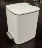 Відро для сміття з плавним закриттям квадратне ZERIX KUBIX-TC0106 WHITE 6 л (колір білий) (ZX6109) — Photo 21