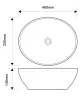 Раковина накладна MIXXUS PREMIUM ELLIPSE-0108 EDGE BLACK 400х330х145mm (MP6527) — Photo 9