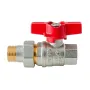 Кран з американкою Koer Extreme KE.227-15 - 1/2" ручка "метелик" червона (KR5765) — Photo 8