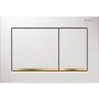 Змивна клавіша Geberit Omega30 біла, позолота — Photo 2
