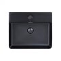 Раковина Qtap Nando LT 500х420х120 Matt black з донним клапаном QT12112173SMBMB — Photo 8