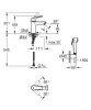 Змішувач для раковини з гігієнічним душем Grohe Eurosmart New (23124003) — Photo 7
