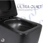 Унітаз підвісний Qtap Gemini Ultra Quiet 485×340×350 мм, Matt Black, з сидінням Slim Duroplast / Soft-close / Quick Release QTGEM28BLM50505 — Photo 13