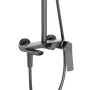 Душова система універсальна Qtap Slavonice на три споживача (з виливом) QTSLA111GMB45910 Gunmetal Black PVD — Photo 7