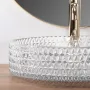 Умивальник (раковина) REA CRISTAL 39 TRANSPARENT накладний — Photo 7