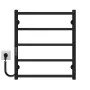 Рушникосушарка електрична Ladder П5 500х600 Deffi нержавіюча сталь (Чорний, JD03, Ліве підключення) — Photo 3