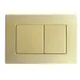 Панель змиву Koer KT-0612-12 240x160x10mm з нержавіючої сталі, кнопка квадр. ( матове золото)  — Photo 5
