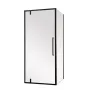 Душова кабіна без піддону Mixxus Premium BEVEL SC01-90x90x195-TR Black прозоре скло 6мм (MI6864) — Photo 4