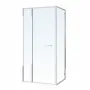 CRUZE душова кабіна 90*90*200см, тип дверей COME IN, хромований профіль, прозоре скло — Photo 2