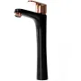 Змішувач для раковини (умивальника) REA MILD BLACK ROSE GOLD високий * — Photo 5
