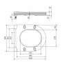 Сидіння для унітазу Qtap (Evia, Arvin, Leo 630) 410x330x22 мм, White, з мікроліфтом, Slim Duroplast, Quick Release QTSC179W49264 — Photo 6