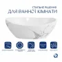 Раковина накладна Qtap Dove 415x340x140 мм, Marble, овальна, з донним клапаном  — Photo 7
