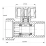 Кран триходовий 1/2Mx3/4Mx1/2F Koer KR.515 (KR0103) — Photo 5