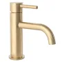 Змішувач для раковини (умивальника) REA LUNGO BRUSHED GOLD низький — Photo 4