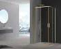 Душова кабіна без піддону Koer SR SC10-90x90x195-TR-12 прозоре скло Easy Clean 6мм, матове золото (KR5943) — Photo 47
