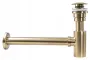 Сифон для раковини REA BRUSHED GOLD універсальний + CLICK-CLACK — Photo 5