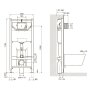 Комплект: ARCHITECTURA Directflush унітаз підвісний 37*53см у когось з функцією Slow closing 4694HR01 + IMPRESE комплект інсталяції 3в1 — Photo 5