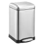 Відро для сміття з плавним закриттям квадратне Mixxus Style-TC0106 SS Color 6л колір наржавійка (MI7092) — Photo 6