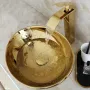 Умивальник (раковина) REA SOFIA GOLD золотий накладний * — Photo 8