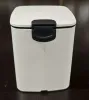 Відро для сміття з плавним закриттям квадратне ZERIX KUBIX-TC0106 WHITE 6 л (колір білий) (ZX6109) — Photo 11