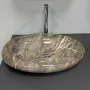 Умивальник (раковина) VBI VICENZA M BROWN STONE GLOSSY накладний — Photo 7