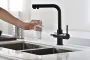 IMEX MARSELLA BLACK MATT Змішувач для кухні з підключенням фільтрованої води, чорний матовий — Photo 4