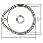 Мийка кухонна Zerix Z4843-06-160MD (micro decor) (ZS0567) — Photo 6