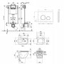 Набір Qtap інсталяція 3 в 1 Nest QT0133M425 з панеллю змиву круглою QT0111M11V1146MB + унітаз з сидінням — Photo 7